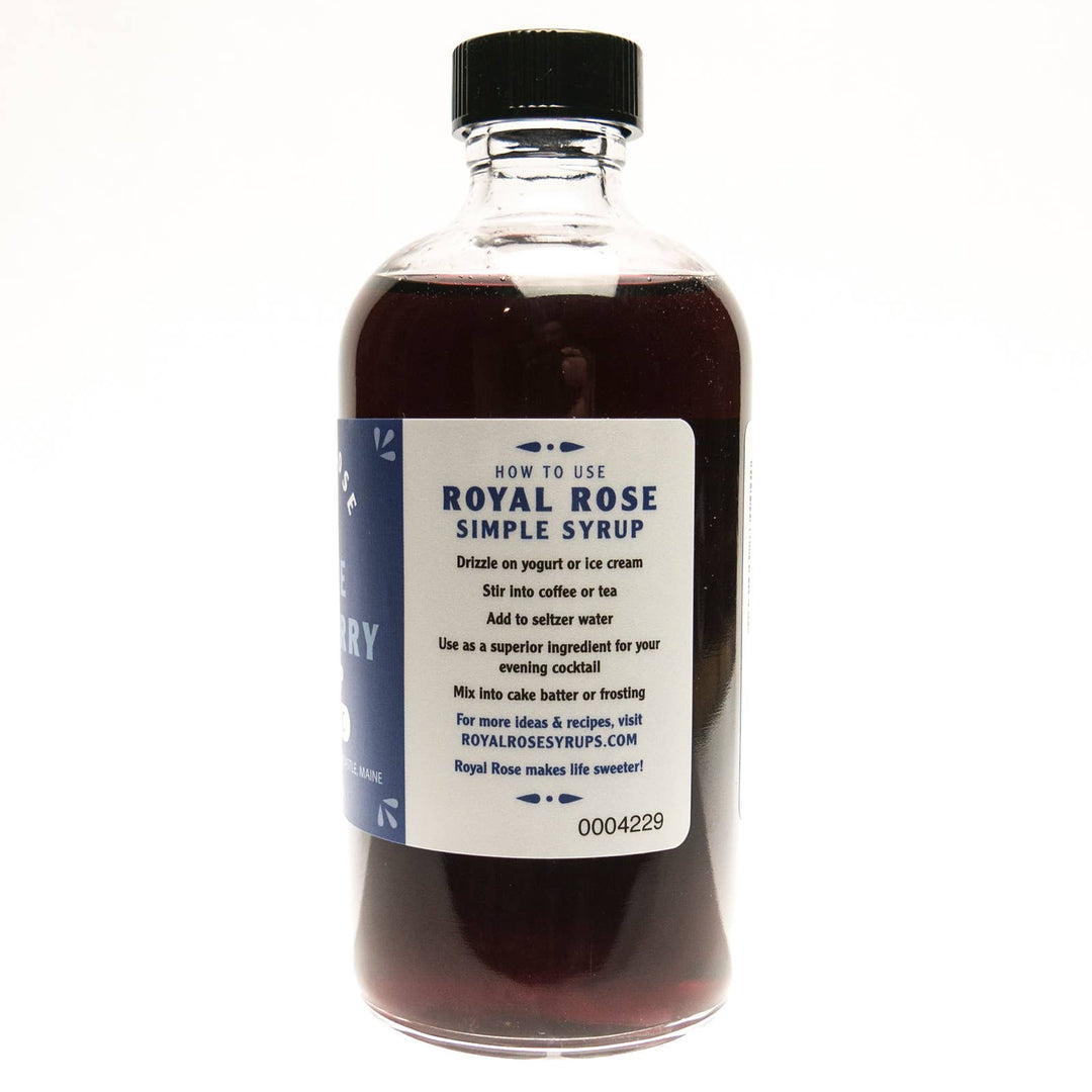 Royal Rose Maine Blueberry Organic Simple Syrup