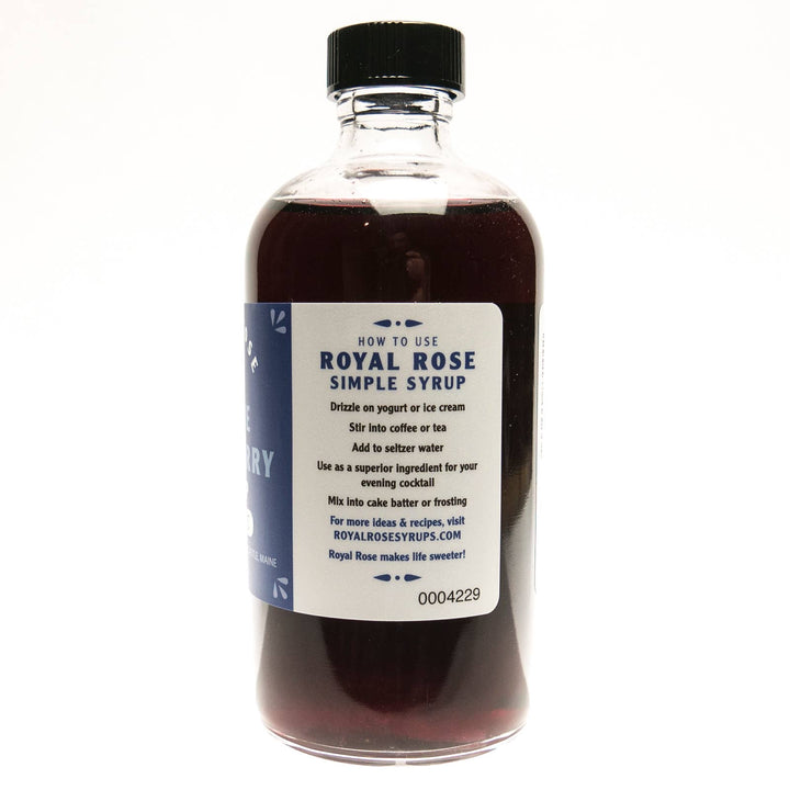 Royal Rose Maine Blueberry Organic Simple Syrup