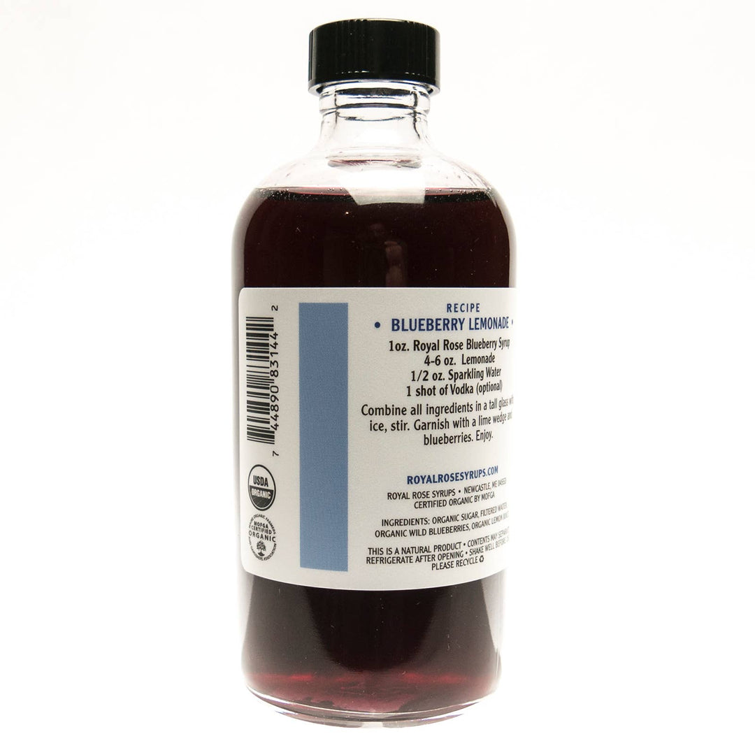 Royal Rose Maine Blueberry Organic Simple Syrup