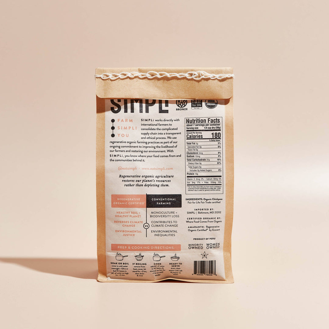 SIMPLi - SIMPLi Regenerative Organic Certified® Chickpeas