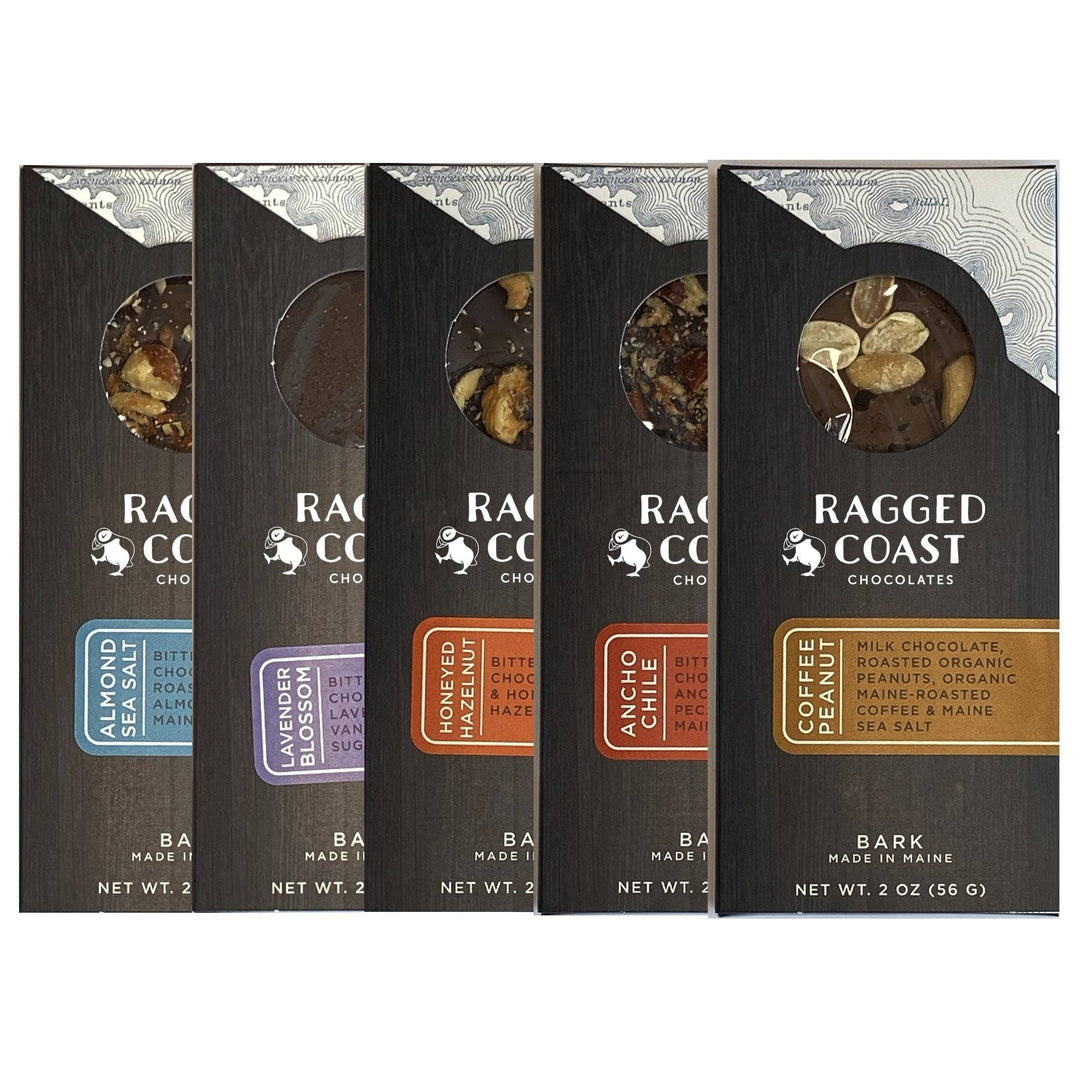 Ragged Coast Chocolates - Chocolate Bark Collection: Almond Sea Salt Bark