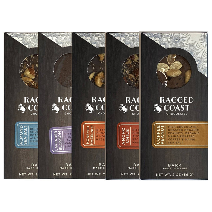 Ragged Coast Chocolates - Chocolate Bark Collection: Almond Sea Salt Bark