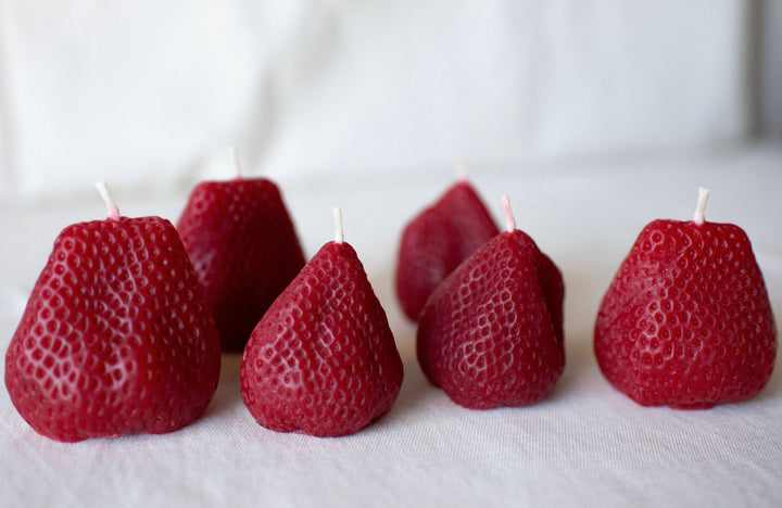 Happy Organics - Beeswax Large Strawberries - Set of 2 
