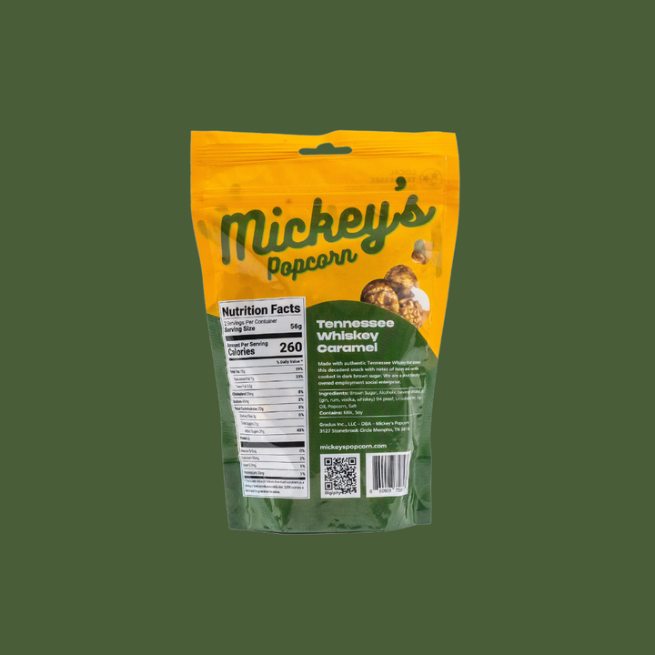 Mickey’s Popcorn - Tennessee Whiskey Caramel: Gourmet Popcorn, Small Batch