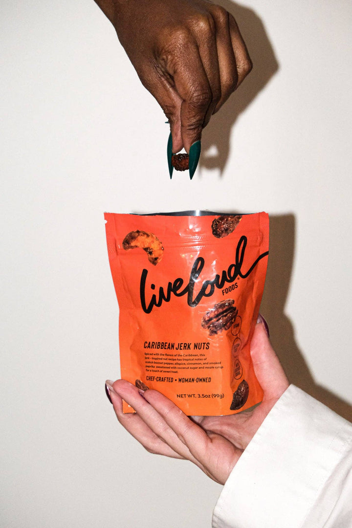 Live Loud Foods - Caribbean Jerk Seasoned Mixed Nuts