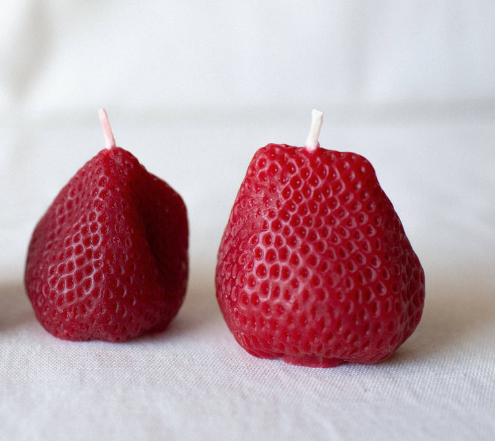 Happy Organics - Beeswax Large Strawberries - Set of 2 