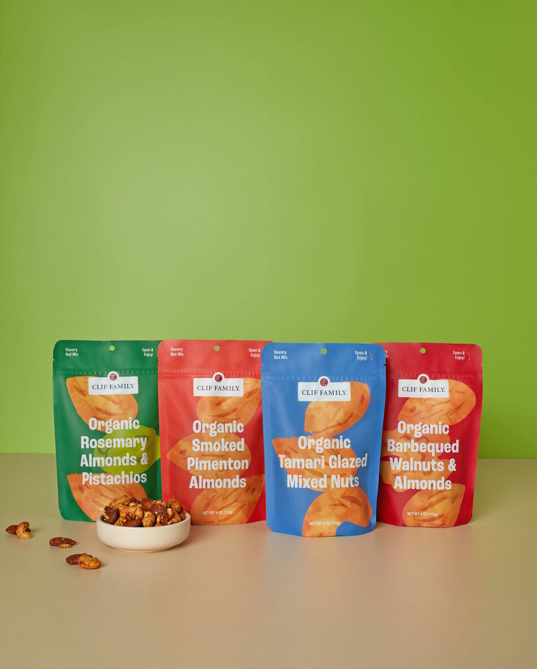 Clif Family Napa Valley, Certified B Corp Company - Organic Tamari Glazed Mixed Nuts