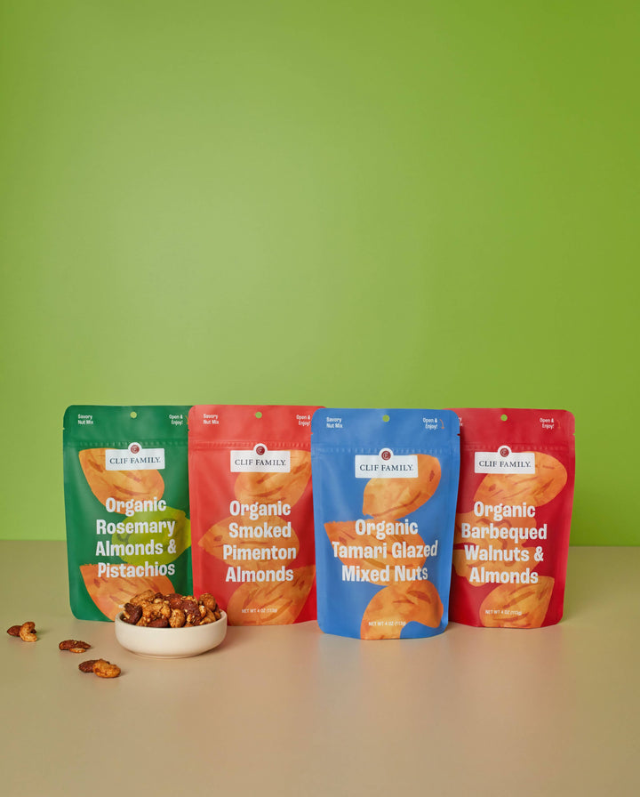 Clif Family Napa Valley, Certified B Corp Company - Organic Tamari Glazed Mixed Nuts