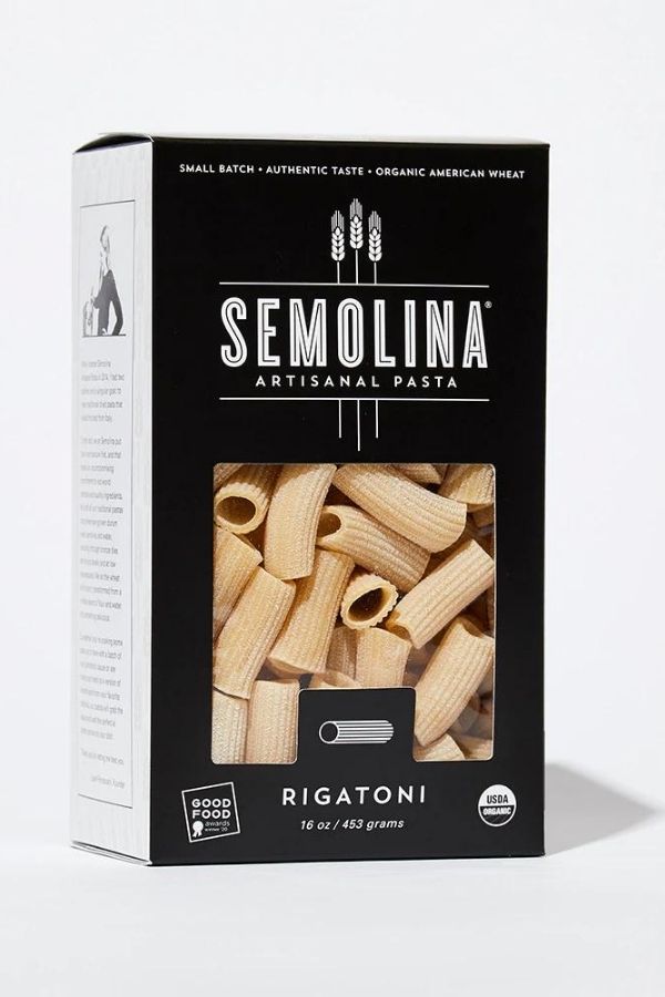 Semolina Pasta Organic Rigatoni