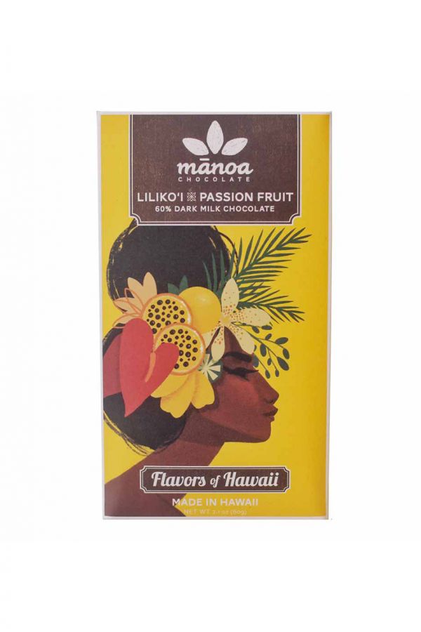 Manoa Liliko'i Passion Fruit Dark Milk Chocolate 50%